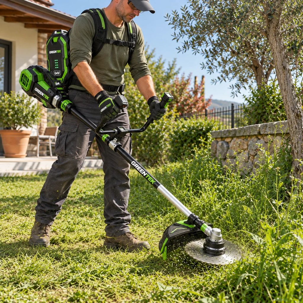 Green Tek con batteria incorporata: il peso resta sulla schiena