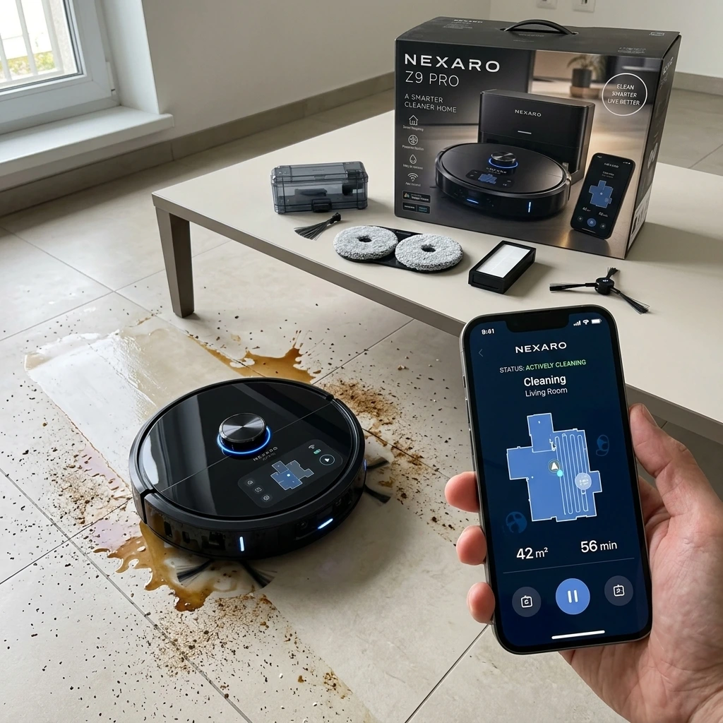 Nexaro Z9Pro — lava i pavimenti in bagno